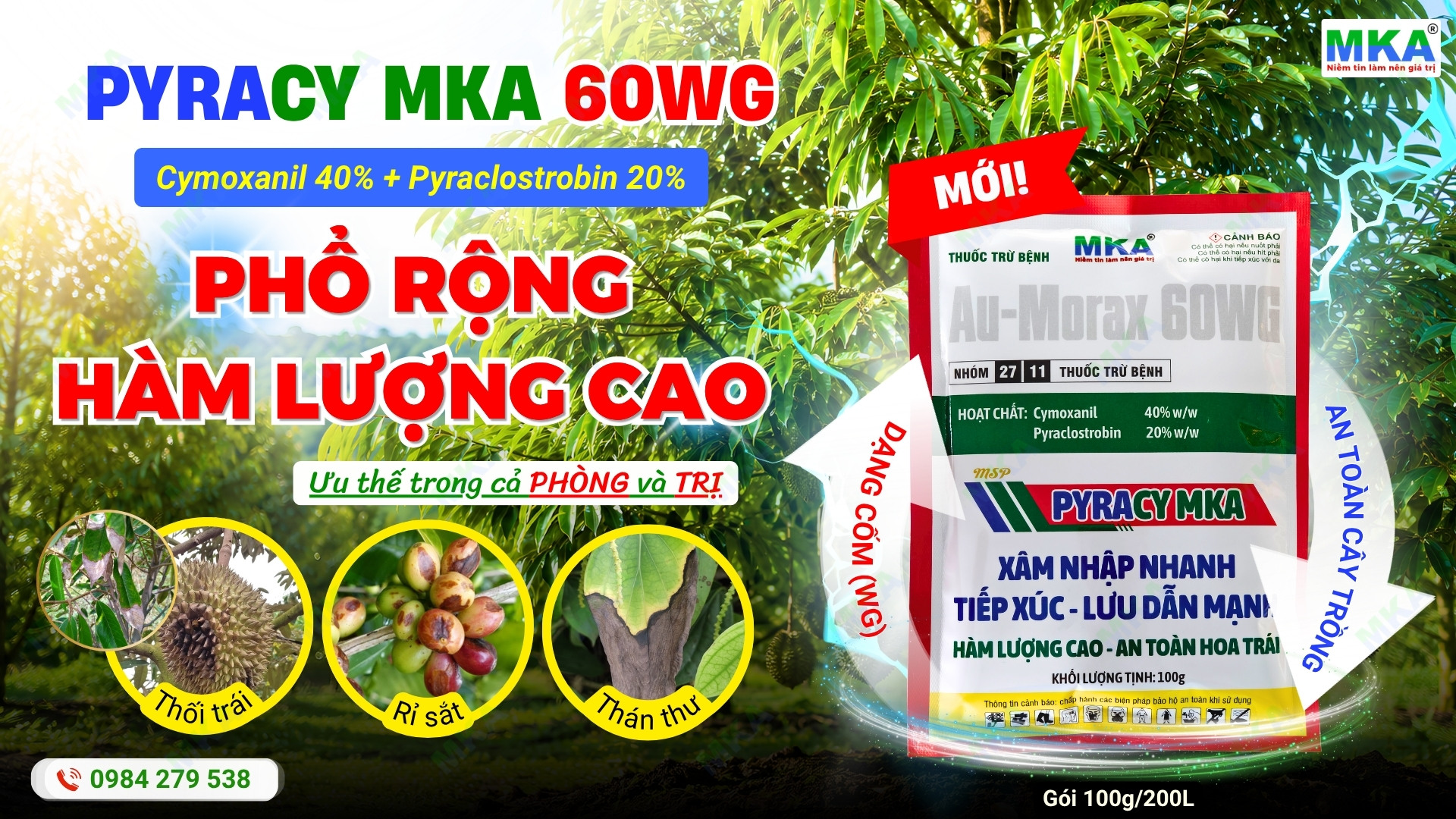 pyracy mka 60wg thuốc trị phytophthora